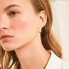 Silver Hoop Earrings for Women Small Square 14K Gold Hoop Earrings | Hypoallergenic Geometric Minimalist Rectangle Hoops