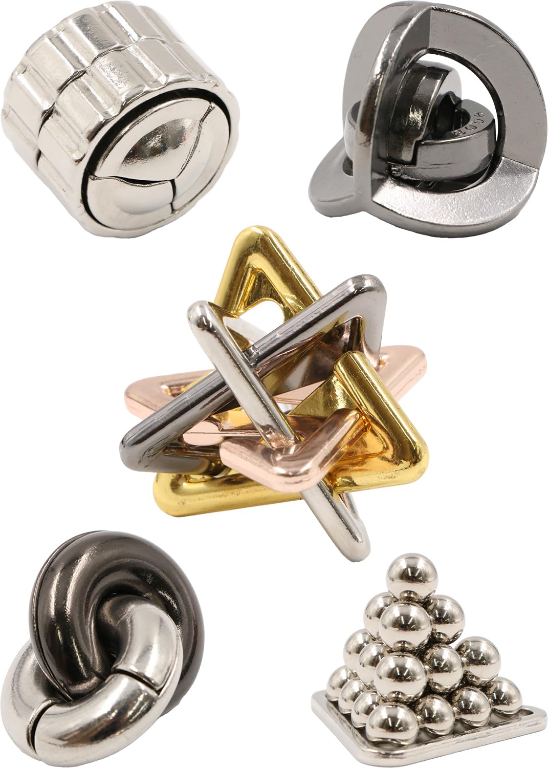 

KENOU Brain Teaser Brain Dementia Time Mystery 3D Educational Toy Ring, Chienowa, Training, Educational, Prevention, Killer, Solving, Puzzle, (Stylish