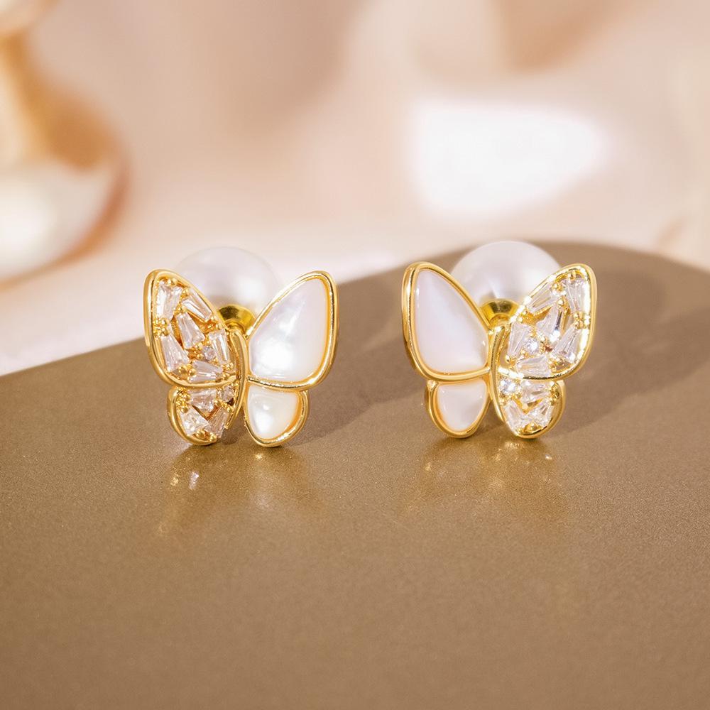 Silberne Nadel Katzenaugenstein Blume Ohrringe - Elegantes, vielseitiges Modeaccessoire für Frauen