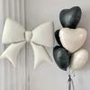Large Matte Bow Aluminum Foil Balloon for Birthday Decoration and Photography