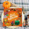 20pcs/pack Funny Paper Napkins Halloween Series Party Dining Table Napkins Paper Safe Free Soft Mouth Wiping Tissue