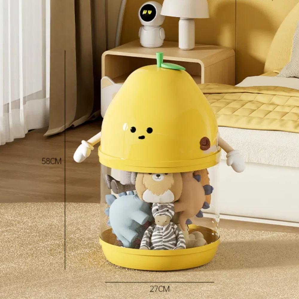 

Прозрачный ящик для хранения кукол в мультяшном стиле, плюшевая игрушка, трубка для хранения для детей 1 Layer