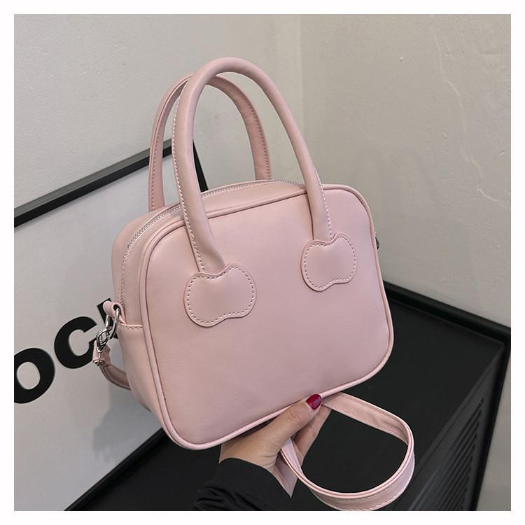 2024 Summer New Korean Fashion Handheld Small Square Bag Women's Commuter Small Bag Simple Single Shoulder Crossbody Bag