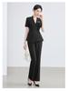 2026 Women's Summer Professional Suit: Short Sleeve Formal Fashion for Hotel Reception and Jewelry Store Workwear