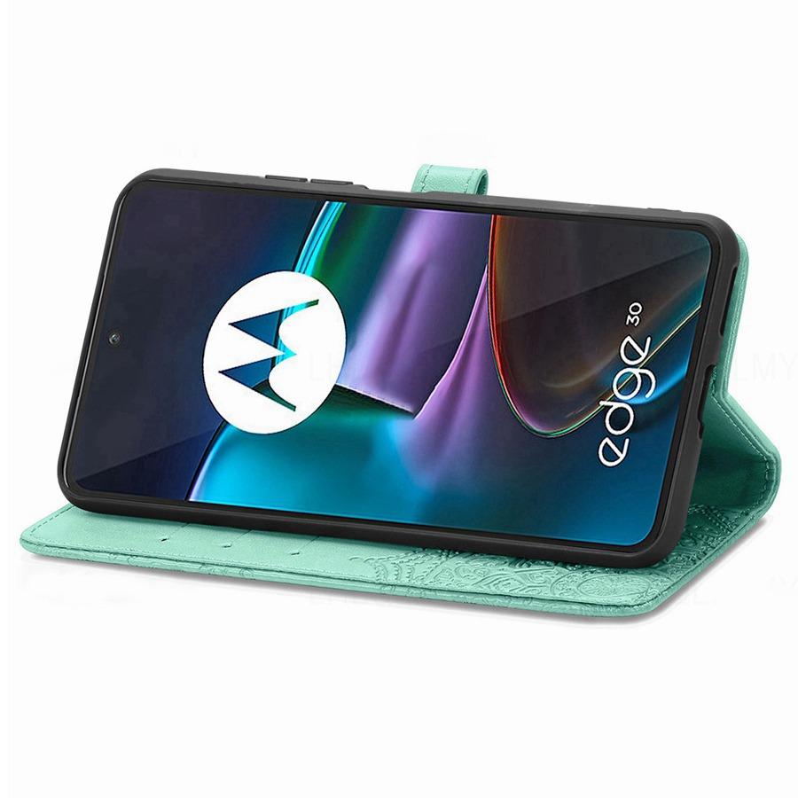 Foral Buch Leder Brieftasche Flip Case Für Motorola Edge 60 50 40 Moto G85 5G G35 G82 G75 G54 G55 G34 G15 G05 E15 G32 G13 G23 G14 G24 Silikonhülle