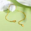 Minimalist Bead Bracelet for Women,Flat Snake Chain Stainless Steel Bracelets,Trendy Waterproof Jewelry Gift