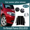 Для Renault Fluence 2011-2015 Накладки на віконні молдинги Центральна плівка Стійки центральної стійки B C Стікер Автоаксесуари