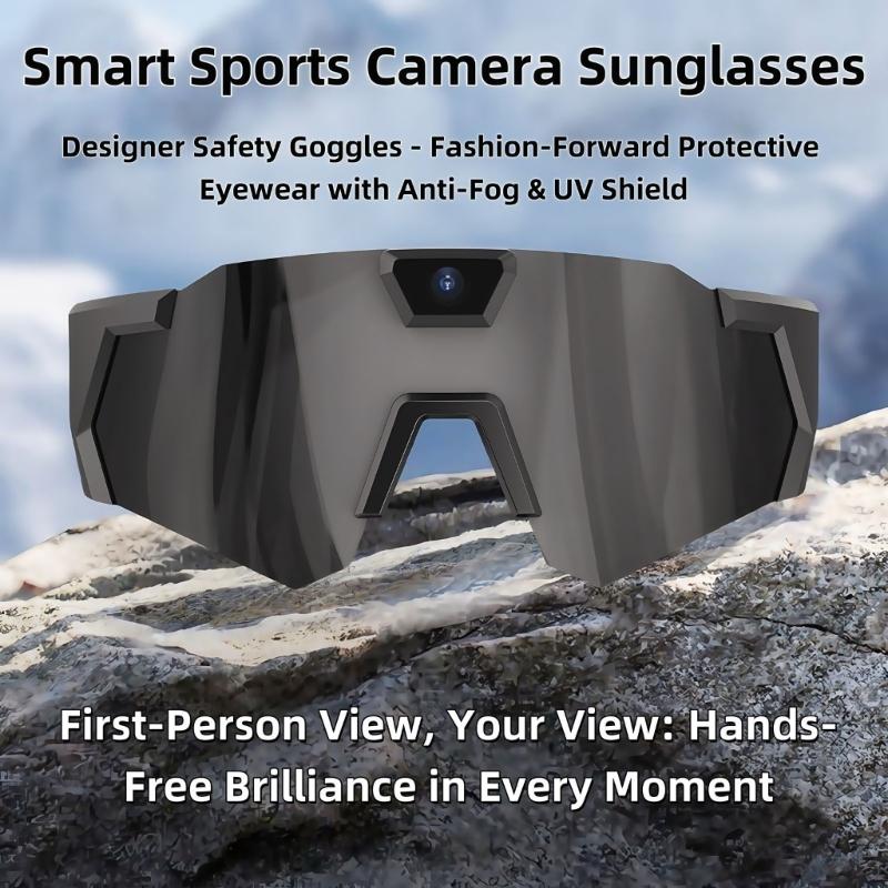 Cycling Intelligent Glasses Featuring Camera Wireless for Convenient Calls Music Playback Windproof Outdoor Gear