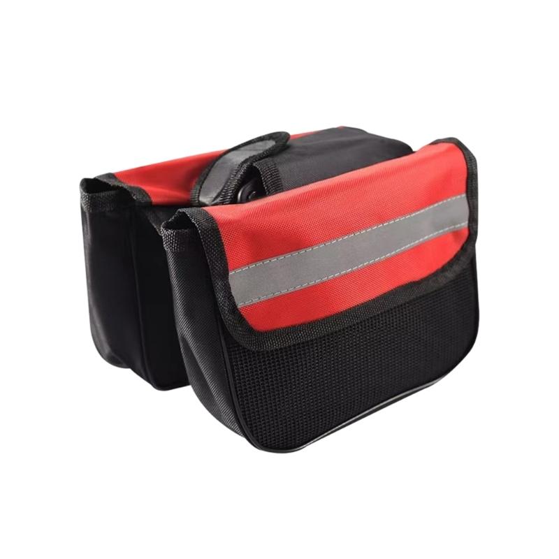 Bicycles Top Tube Bag, Cycling Frame Pouches Waterproof Bicycles Beam Pouches Front Crossbars Bag for Riding Sports