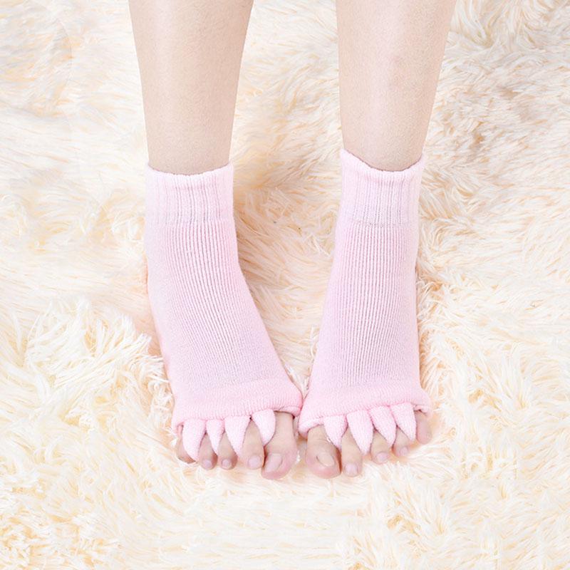 Toe Socks Ladies Indoor Massage Toes Five Finger Socks Cotton Yoga Socks