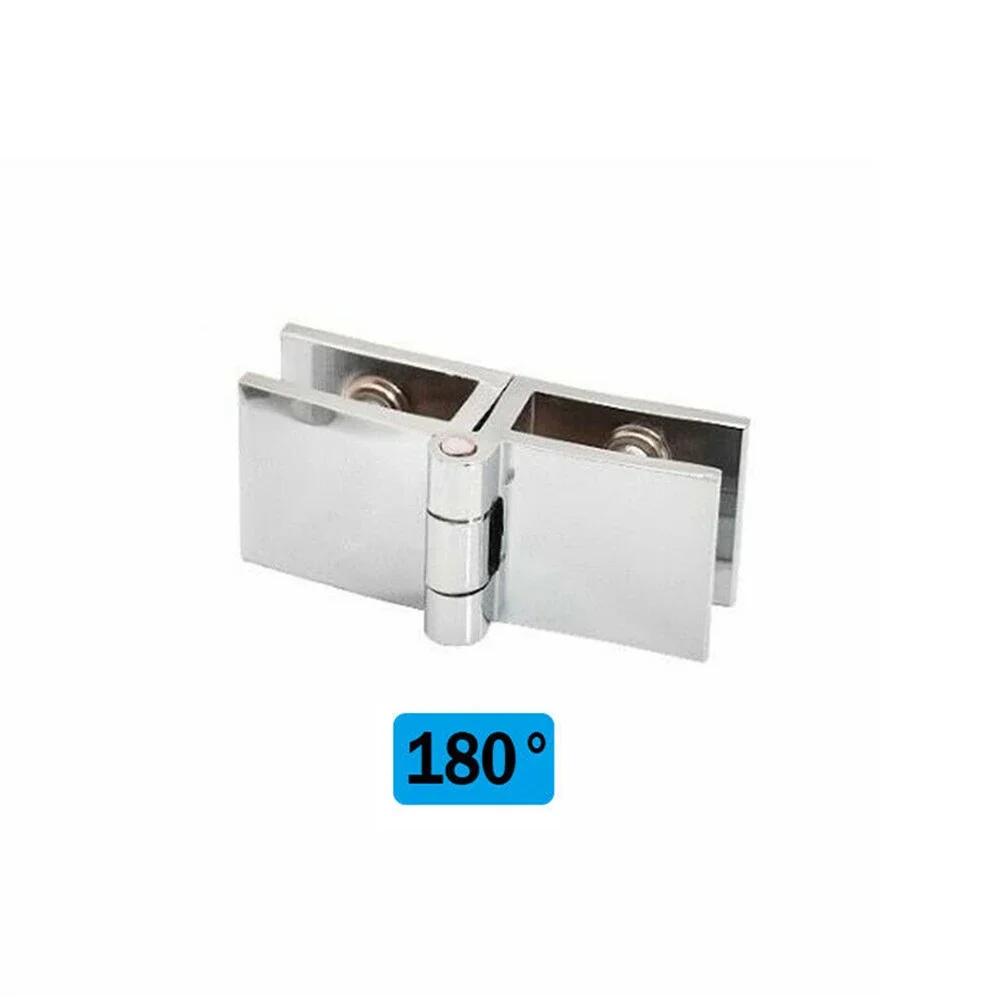 Bathroom Shower Glass Zinc Alloy Door Hinges Cabinet Cupboard Clamp Hinge Home Hardware 0 Degrees/90 Degrees/180 Degrees