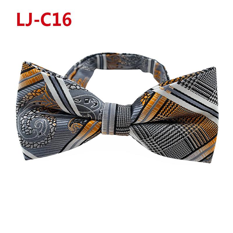 Fashion Blue Paisley Bowtie  Set for Men Wedding Business Party Luxury Pre-tied Men's Bow Tie Gifts