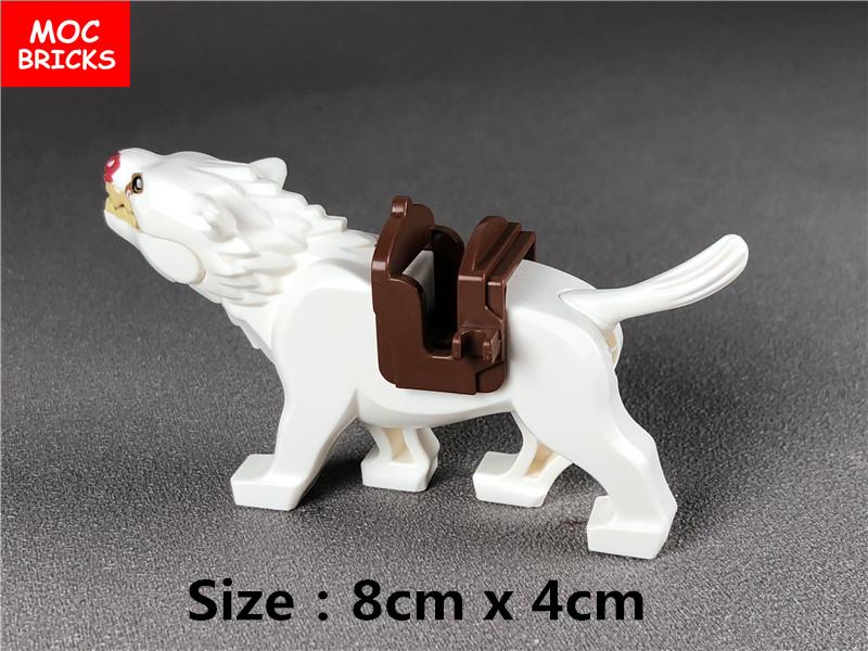 Non-Toxic Moc Bricks Diy Animal Wolf Action Figure Accessories Educational Building Blocks Assembled Toys Kids Gifts