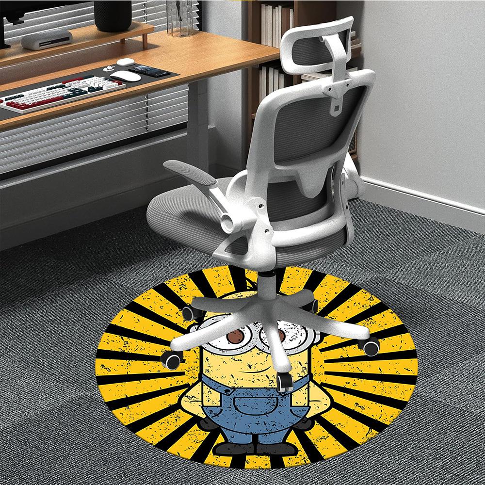 

1pc Chair Carpet for Office - Indoor Non-Slip Washable Polyester Fiber Carpet, Soft Comfortable Mat For Office yy250928010 80cm by 80cm