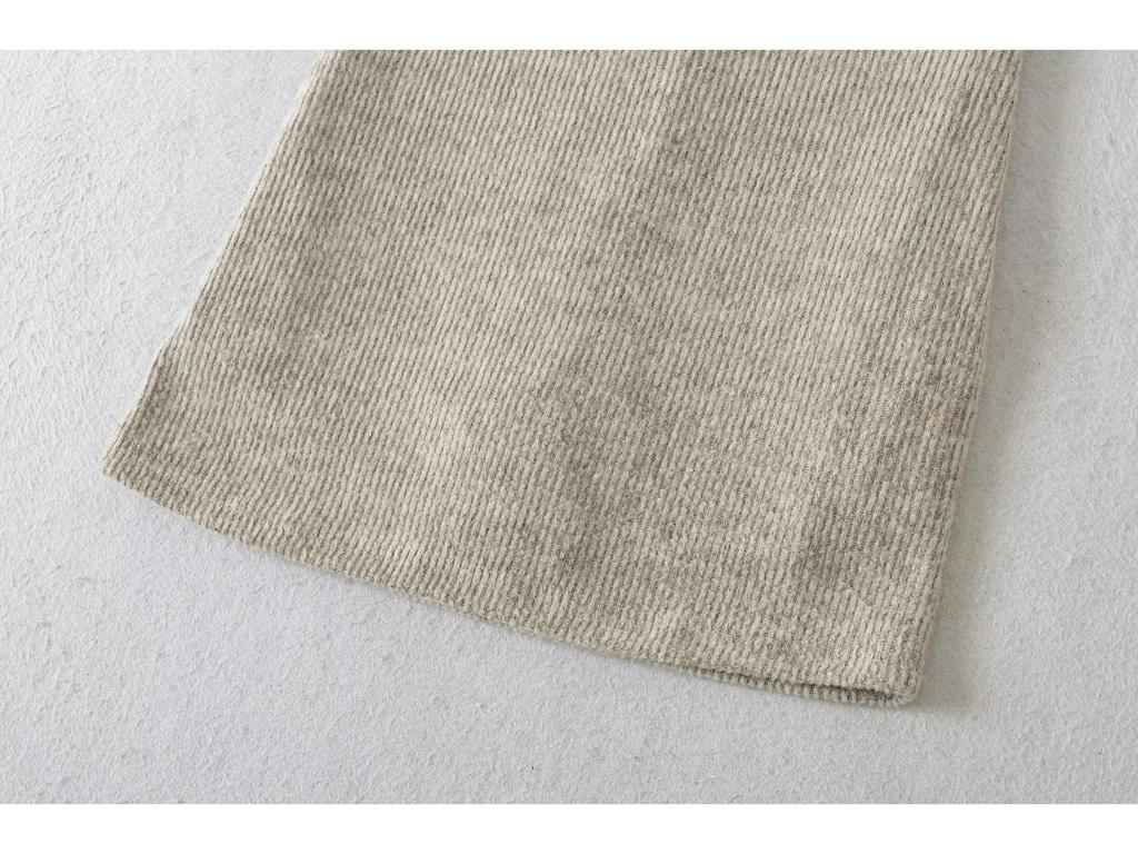 Women's Spicy Retro High-Waisted Knit Mini Skirt - Solid Color, Sexy Hip-Hugging A-Line for Autumn/Winter