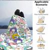 1pc Penguin Parade Blanket, Lightweight Flannel Throw Blanket For Sofa, Bed, Travel, Camping, Living Room, Office132