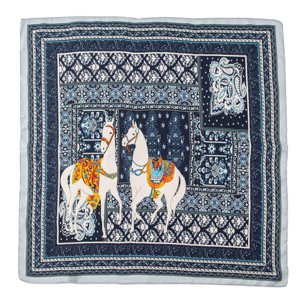 53*53CM 100% morušový hedvábný čtvercový šátek Olejomalba Luxusní šátky Šátek na opalování Šátek Nákrčník Dárek