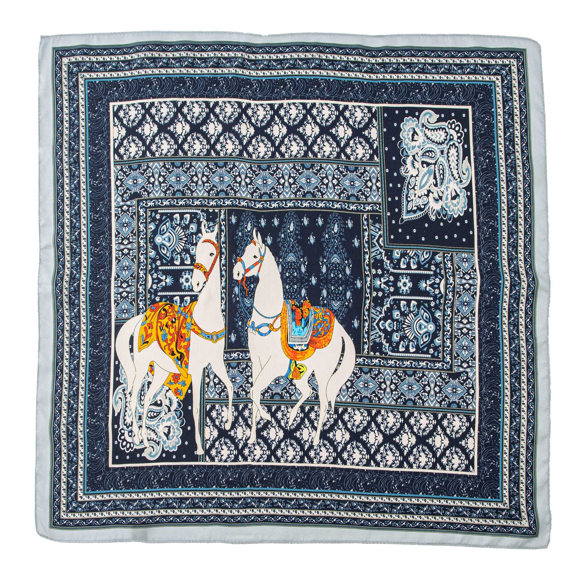 53*53 см 100% шелковица шелковая квадратный шарф масляная живопись роскошные шарфы — фото 21