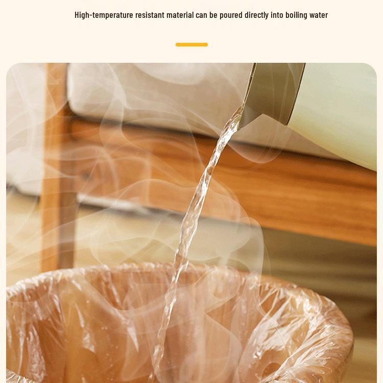 Thickened Disposable Foot Soak Bags - Plastic Basin Liners for Foot Spa