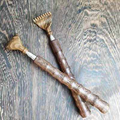 Beiduo Yang Wenge Wood & Carbonized Bamboo Back Scratcher, 2-Pack