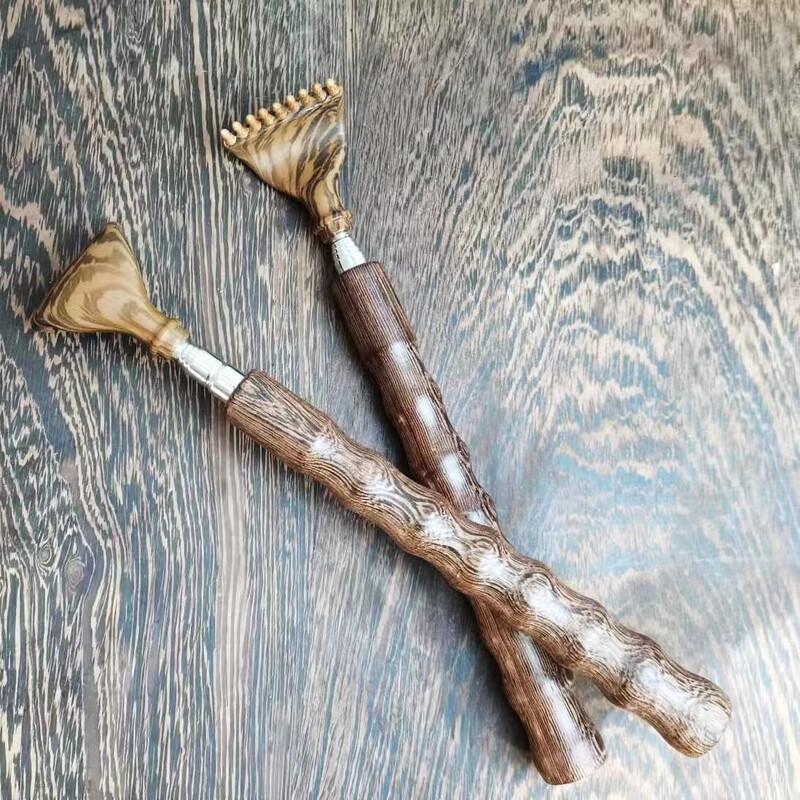 Beiduo Yang Wenge Wood & Carbonized Bamboo Back Scratcher, 2-Pack