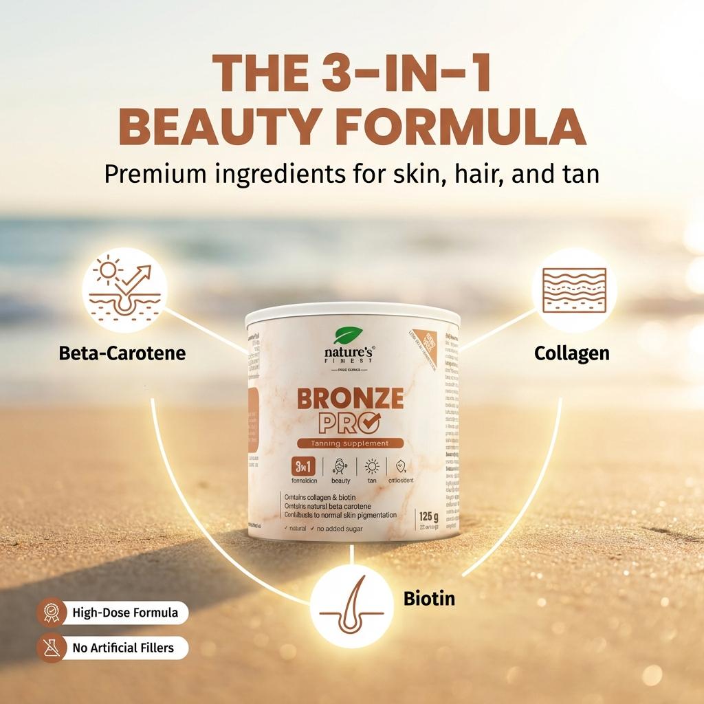 Brons PRO - Bruiningsformule met Bèta-caroteen, Biotine, Koper - 125 g