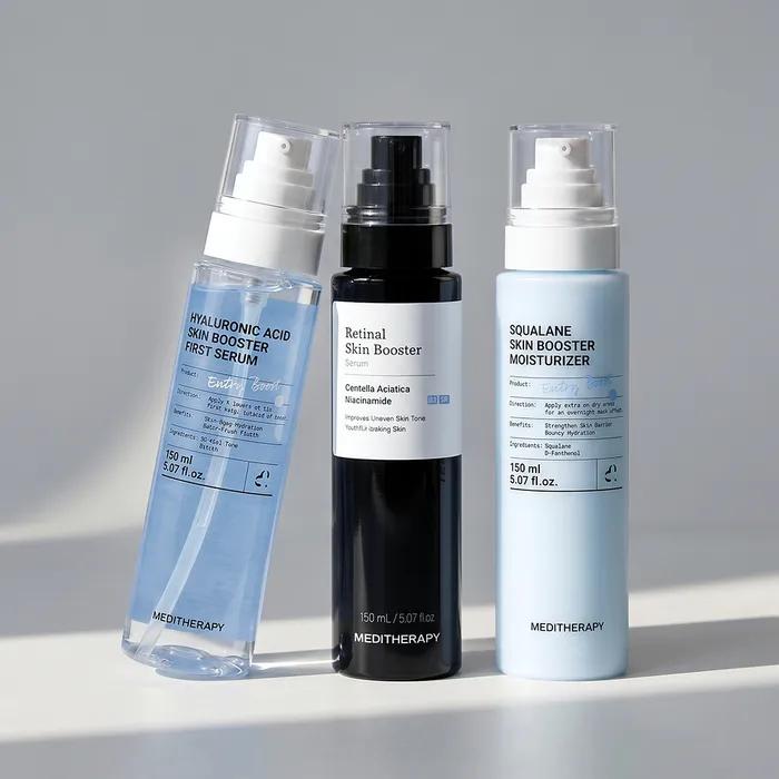 [Smooth Egg Large-Volume Routine] Hyaluronic Acid Serum 150ml + Retinal Serum 150ml + Squalane Moisturizer 150ml