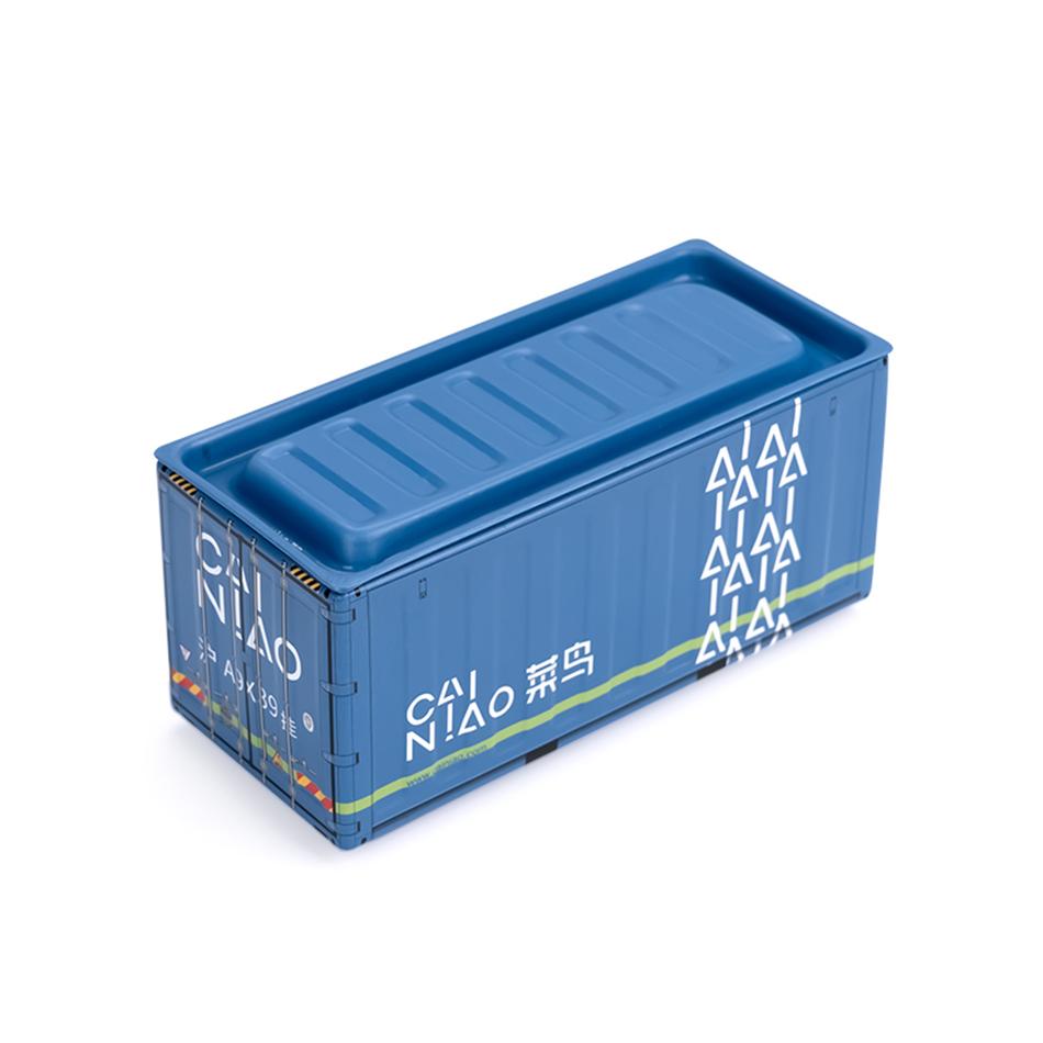 

Mini Container Model Miniature Storage Iron Box Desktop Creative Decoration Collect Small Item Mini Iron Storage Box Kids Gifts no dolls