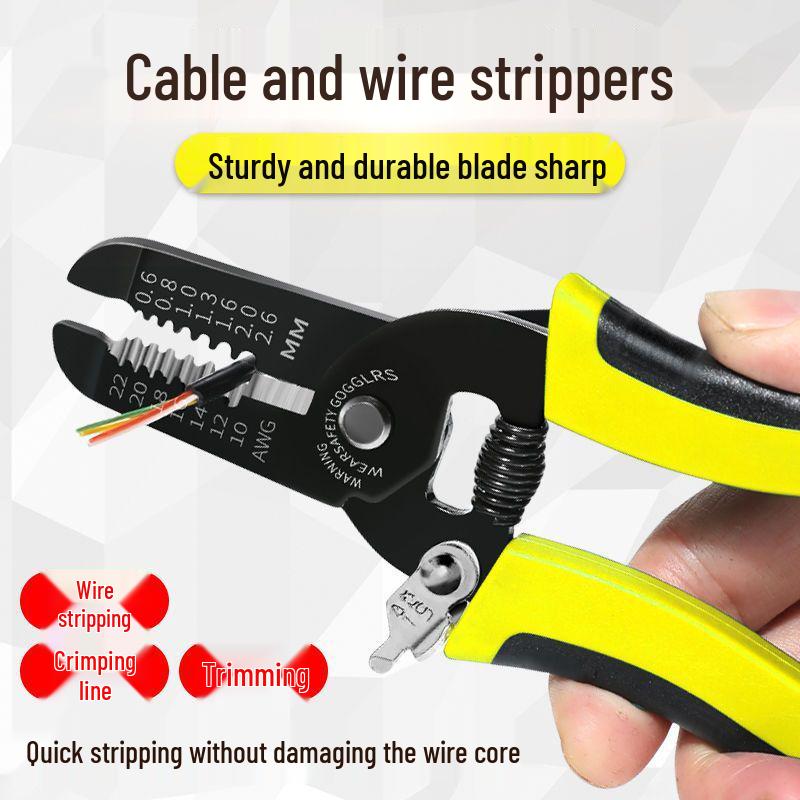 Electrician Wire Strippers & Cutters: Quick Repair Skinning Knife & Pliers Hand Tools