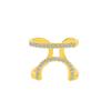 1PC Fashion Gothic Metal Line Thin Nail Rings for Women Girls Daily Crystal Fingertip Protective Cover Jewelry Accessories for Women