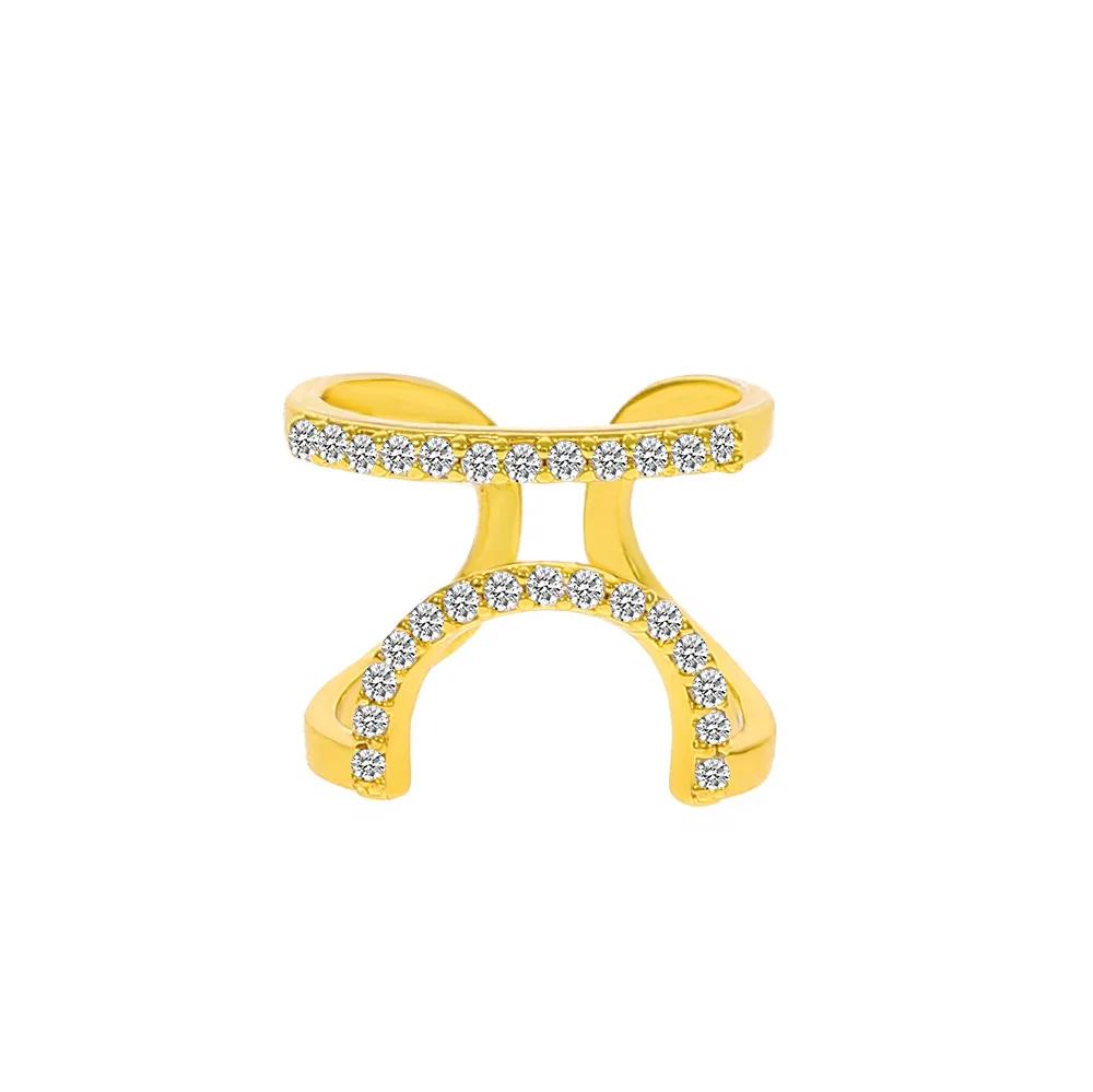 1PC Fashion Gothic Metal Line Thin Nail Rings for Women Girls Daily Crystal Fingertip Protective Cover Jewelry Accessories for Women