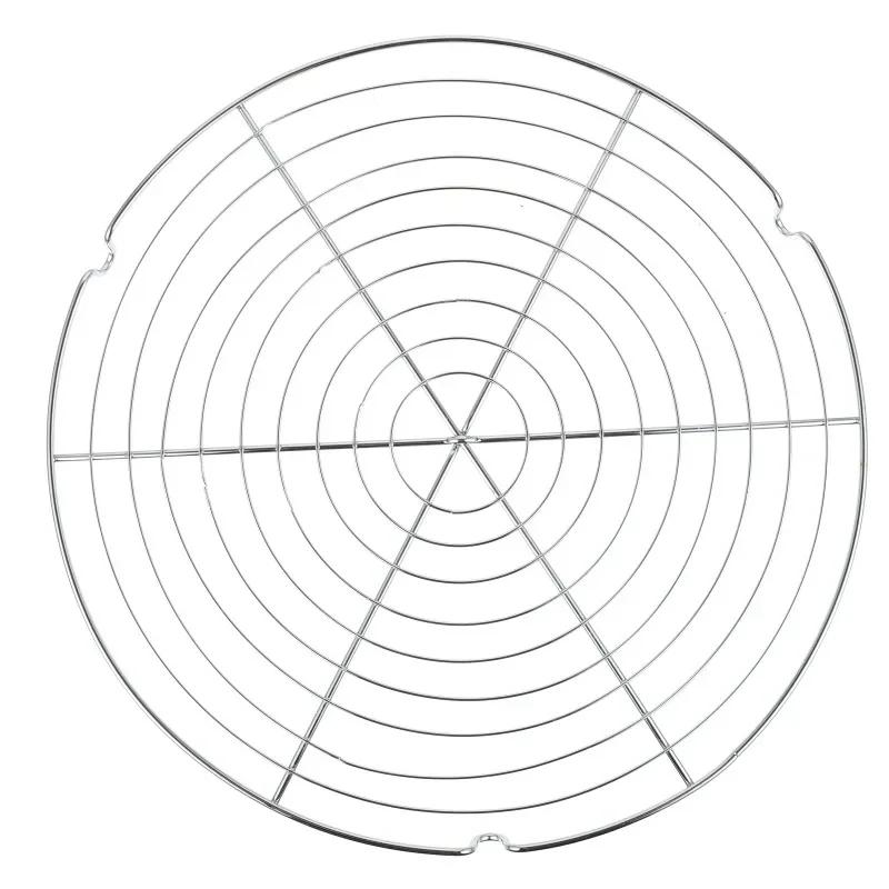 

Решетка для охлаждения торта, круглого печенья, выпечки, жарки, решетки для пароварки, подставка, противень, паровое масло, пекарня, нержавеющая сталь, решетка для выпечки 30X30X2CM серебряный