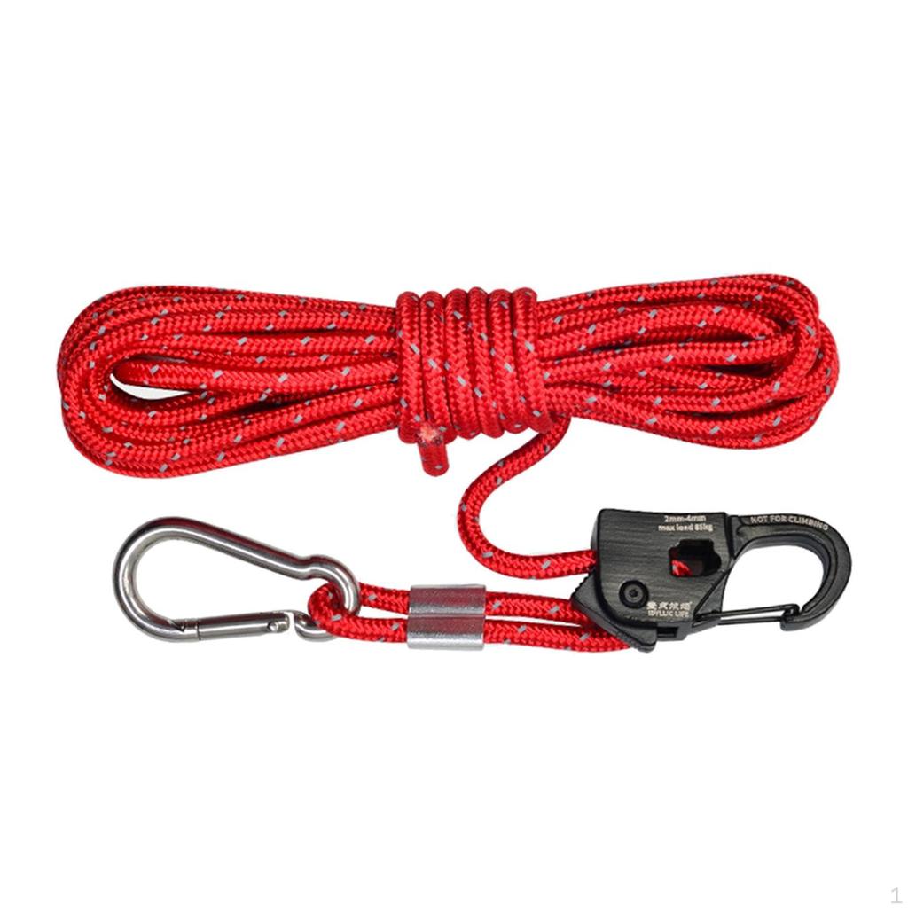 4mm Tent Guy Rope with Easy Locking System for Outdoor Adventures