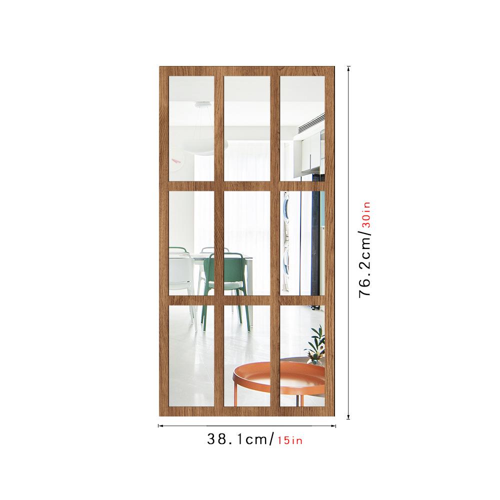 3D Vindusbue Akryl Speilklistremerke - Selvklebende Treveggdekor