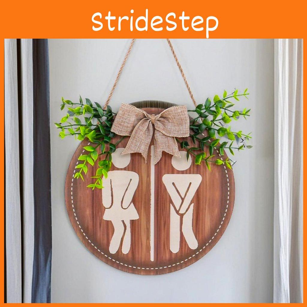 Minimalistisches WC Badezimmer Holzschild zur Wanddekoration und Toilettenerkennung