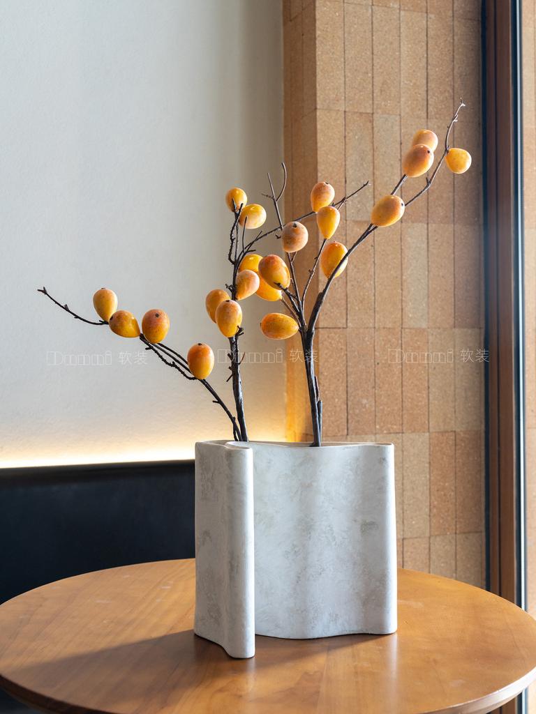 Ceramic Vase Fold Folding Art Flat Shape Handmade Ceramic Handicrafts Square Mouthpiece Home Decoration Accessories