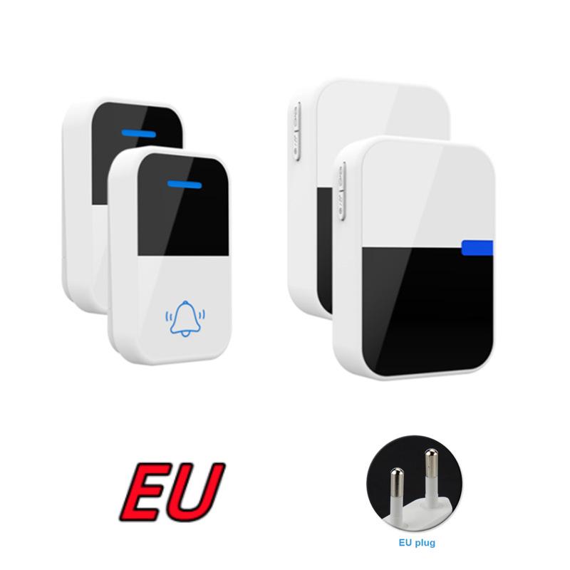 Wireless Waterproof Battery-Free Doorbell - US/EU Standard, One-to-Two Unit