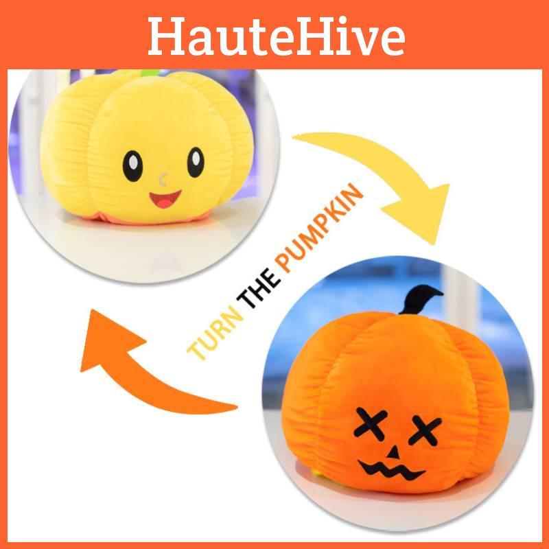 Cartoon Geist Umdrehende Kürbis Plüschtier Niedlich Halloween Streich Feiertagsgeschenk