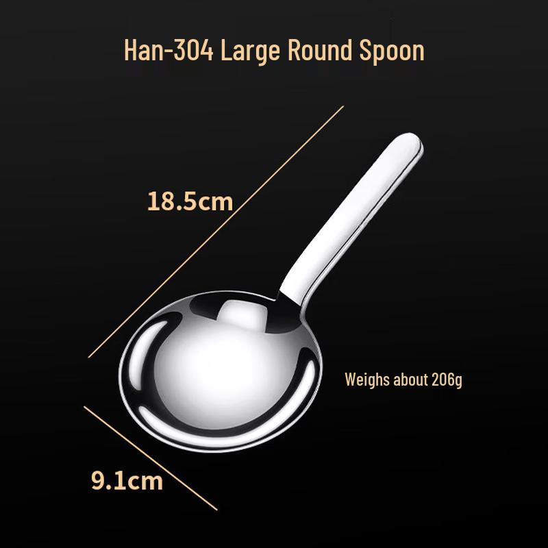 ZISIZ 304 Stainless Steel Deep Soup Spoon