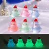 Micro-landscape Glow-in-the-dark Christmas Snowman Decorations Crystal Ball Hanging Accessories Mini Desktop Car Ornaments