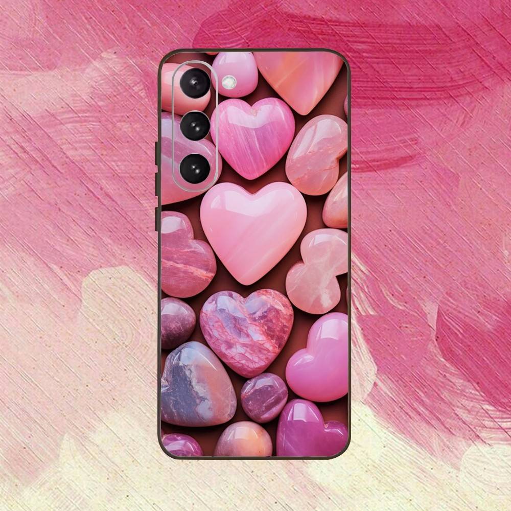 Heart Pattern  Phone Case For Samsung Galaxy A73,A72,A71,A70,A53,A52,A51,Others Soft Black Cover
