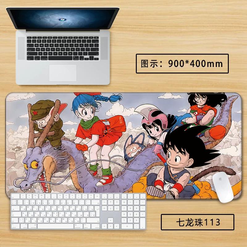 Neuer Schlichter Stil Son Goku Leder Mauspad Übergröße Animation Dragon Ball Kakarotto Kreative Computer Tastatur Büro Rutschfest Wasserdicht Tischmatte