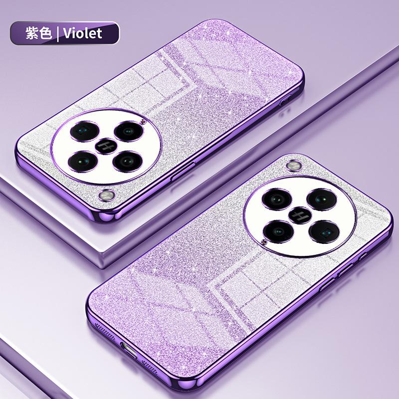 Applicable to OPPO FindX9Pro electroplated glitter mobile phone case FindX8 transparent K15 anti-drop protective case