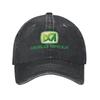 Merlo Logo Denim Stoff Kappe Lässige Baseballkappen Verstellbarer Hut Sommer Unisex Baseballkappen