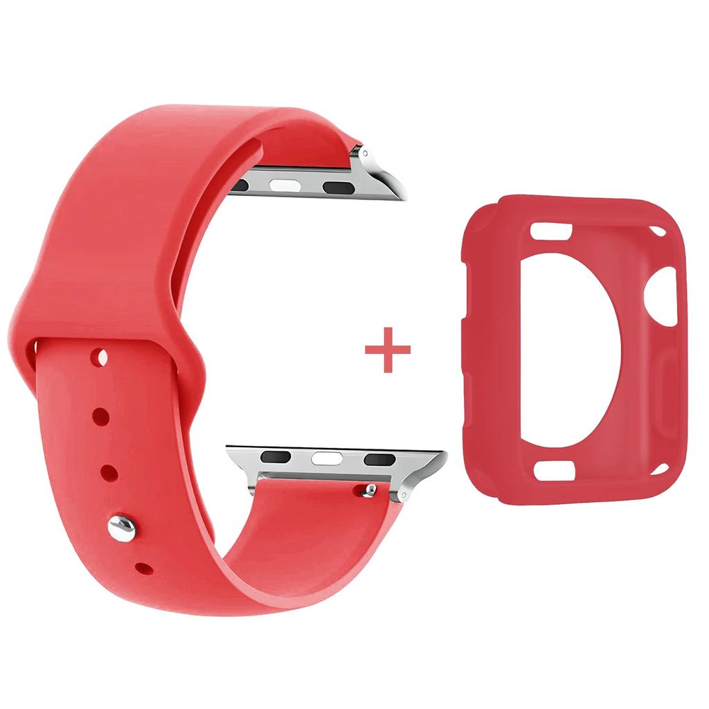 Custodia in TPU+Cinturino per Apple Watch Band 46 42 44 41 40mm 45mm 49mm Protezioni Schermo per Apple IWatch Serie 11 10 9 8 7 6 band