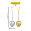 304 Stainless Steel Heart-Shaped Tea Infuser with Handle & Chain