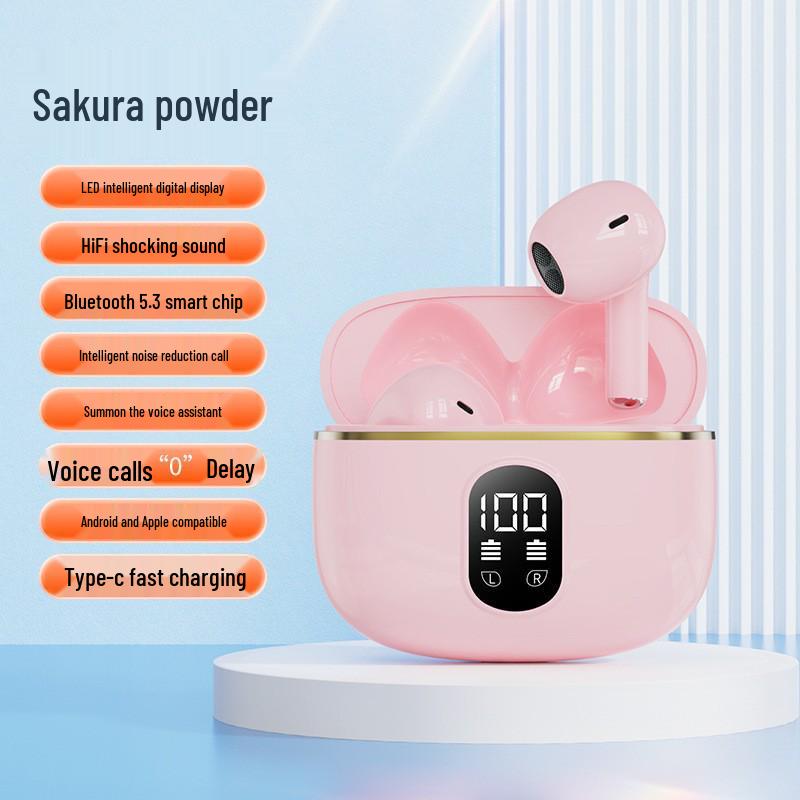 X15 True Wireless Earphones - Noise Cancelling, Battery Display, Low Latency, High Sound Quality, Ultra-long Battery Life.