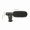 Simple Microphone 3.5mm Jack Hot Shoe Mount DV Stereo Microphone for Camera Interview Film Recording