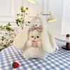 Schoolbag Cartoon Crossbody Bag Shoulder Bag Plush Doll Bag Gift Rabbit Plush Handbag  Student