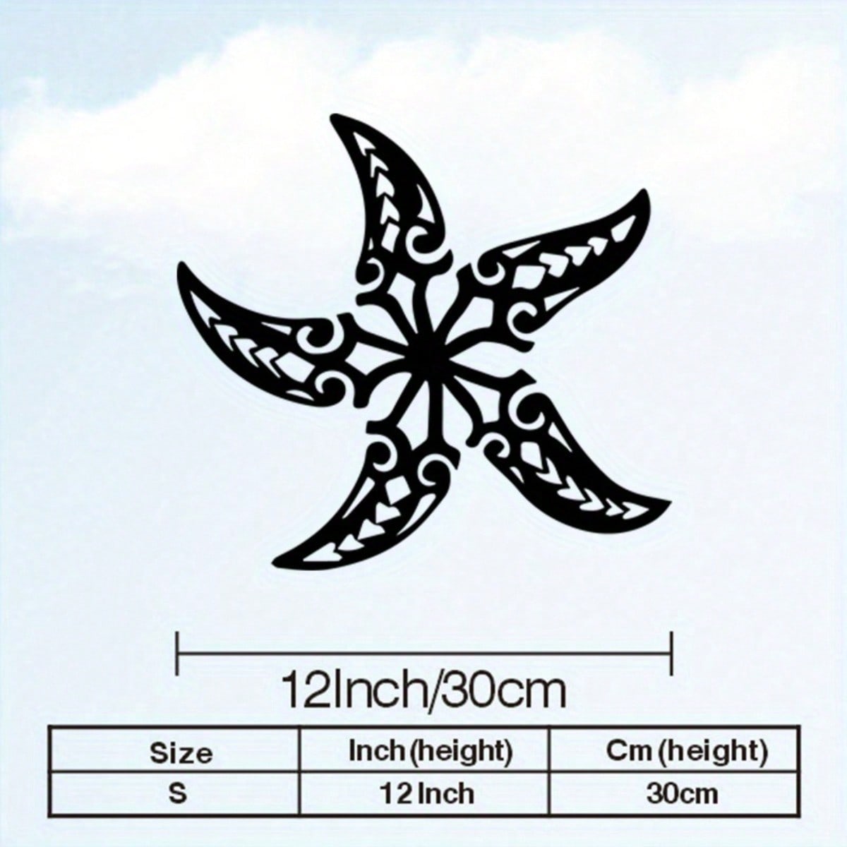 

Vintage Metal Wall Art Durable Outdoor Iron Statue for Garden Poolside Decor Holiday Gift